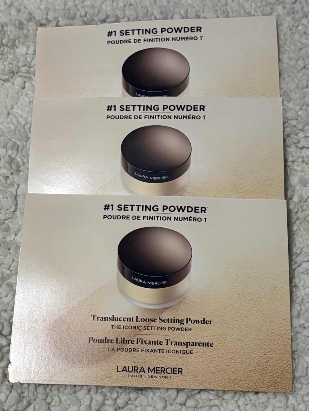 Laura Mercier Translucent Loose Setting Powder 3 samples
